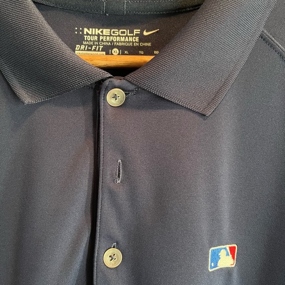 Nike Golf Dri Fit Tour Performance Polo Shirt Men’s XL NBA Navy - Picture 2 of 4